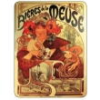 Tabuľka Alfons Mucha – Bieres, 15 x 21 cm