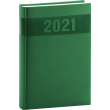 Denný diár Aprint 2021, zelený, 15 × 21 cm