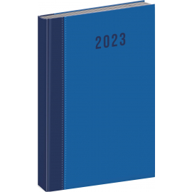 Denný diár Cambio 2023, modrý, 15 × 21 cm