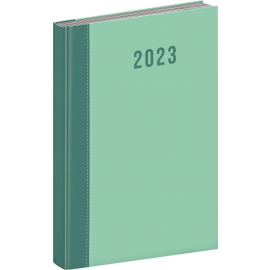 Denný diár Cambio 2023, zelený, 15 × 21 cm