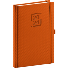 Denný diár Catanella 2024, oranžový, 15 × 21 cm