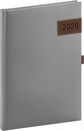 Denný diár Tarbes 2020, strieborný 15 x 21 cm