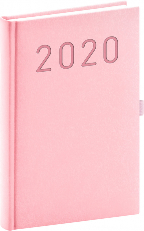 Denný diár Vivella Fun 2020, ružový, 15 x 21 cm