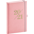 Denný diár Vivella Fun 2021, ružový, 15 × 21 cm