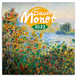 Poznámkový kalendár Claude Monet 2022, 30 × 30 cm