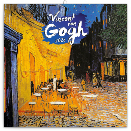 Poznámkový kalendár Vincent van Gogh 2023, 30 × 30 cm