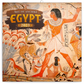 Poznámkový kalendár Umenie starého Egypta 2023, 30 × 30 cm