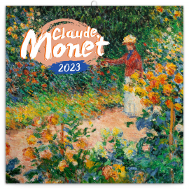 Poznámkový kalendár Claude Monet 2023, 30 × 30 cm