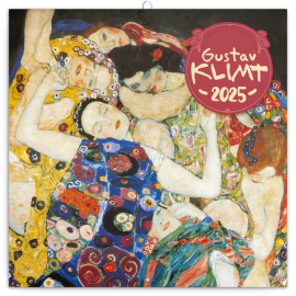 Poznámkový kalendár Gustav Klimt 2025, 30 × 30 cm