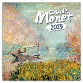 Poznámkový kalendár Claude Monet 2025, 30 × 30 cm