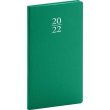 Vreckový diár Capys 2022, zelený, 9 × 15,5 cm