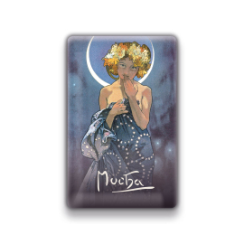 Magnet Alfons Mucha - Luna, 54 × 85 mm