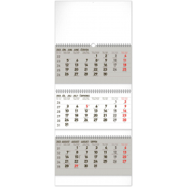Nástenný kalendár 3-mesačný štandard skladací 2023, 29,5 × 69,5 cm