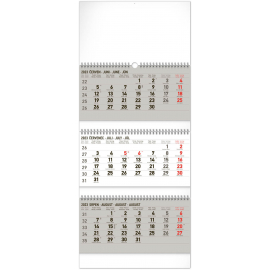 Nástenný kalendár 3-mesačný štandard skladací CZ 2023, 29,5 × 69,5 cm