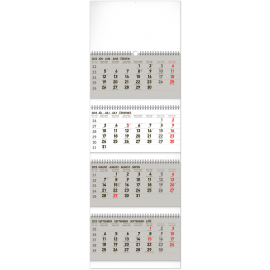 Nástenný kalendár 4-mesačný štandard skladací 2023, 29,5 × 84,5 cm