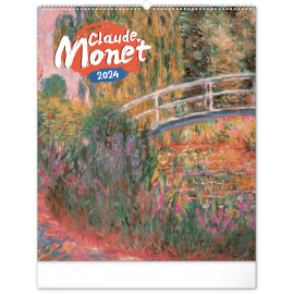 Nástenný kalendár Claude Monet 2024, 48 × 56 cm