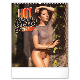 Nástenný kalendár Hot Girls 2023, 30 × 34 cm