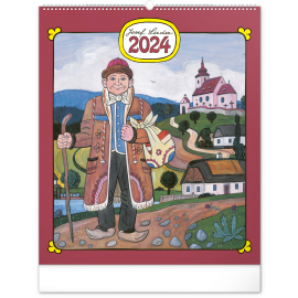 Nástenný kalendár Josef Lada 2024, 48 × 56 cm