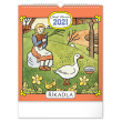 Nástěnný kalendár Josef Lada – Riekanky CZ 2021, 30 × 34 cm