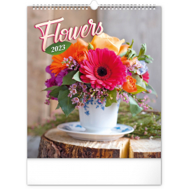 Nástenný kalendár Kvety 2023, 30 × 34 cm