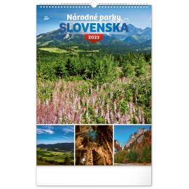 Nástenný kalendár Národné parky Slovenska 2023, 33 × 46 cm