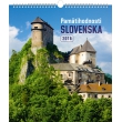 Nástenný kalendár Pamätihodnosti Slovenska SK 2018, 30 x 34 cm