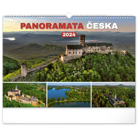 Nástenný kalendár Panorámy Česka 2024, 48 × 33 cm