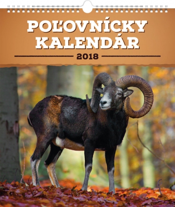 Nástenný kalendár Poľovnícky SK 2018, 30 x 34 cm