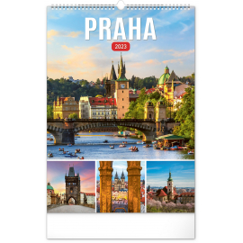 Nástenný kalendár Praha 2023, 33 × 46 cm
