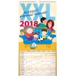 Nástenný kalendár Rodinný plánovací XXL SK 2018, 33 x 64 cm