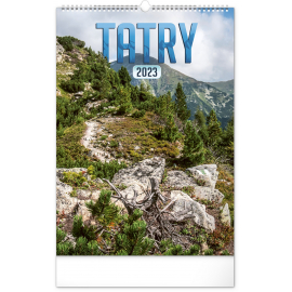 Nástenný kalendár Tatry 2023, 33 × 46 cm