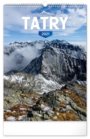 Nástenný kalendár Tatry 2021, 33 × 46 cm