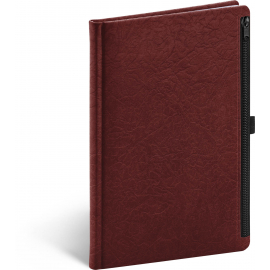 Notes Hardy, červený, linajkovaný, 13 × 21 cm