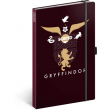 Notes Harry Potter – Gryffindor, linajkovaný, 13 × 21 cm