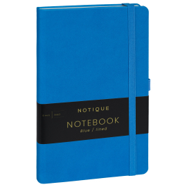 Notes Modrý, linajkovaný, 13 × 21 cm