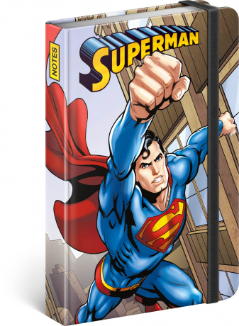 Notes Superman – Day of Doom, linajkovaný, 11 × 16 cm