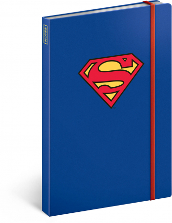 Notes Superman – Symbol, linajkovaný, 13 × 21 cm