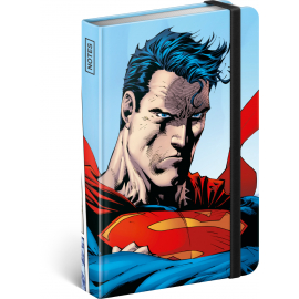 Notes Superman – World Hero, linajkovaný, 11 × 16 cm
