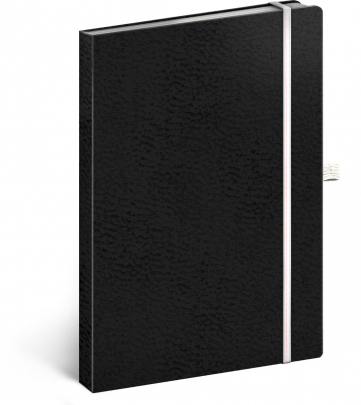 Notes Vivella Classic čierny/biely, bodkovaný, 15 × 21 cm