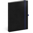 Notes Vivella Classic čierny/modrý, linajkovaný, 15 × 21 cm
