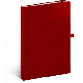 Notes Vivella Classic červený/červený, bodkovaný, 15 × 21 cm
