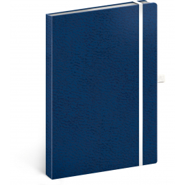 Notes Vivella Classic modrý/biely, bodkovaný, 15 × 21 cm