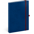Notes Vivella Classic modrý/červený, linajkovaný, 15 × 21 cm