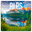 Poznámkový kalendár Alpy 2021, 30 × 30 cm