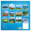 Poznámkový kalendár Alpy 2022, 30 × 30 cm