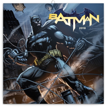 Poznámkový kalendár Batman 2018, 30 x 30 cm