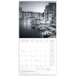Poznámkový kalendár Benátky 2019, 30 x 30 cm