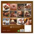 Poznámkový kalendár Čokoláda 2023, voňavý, 30 × 30 cm
