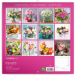 Poznámkový kalendár Kvetiny, 30 × 30 cm