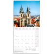 Poznámkový kalendár Praha mini 2019, 18 x 18 cm